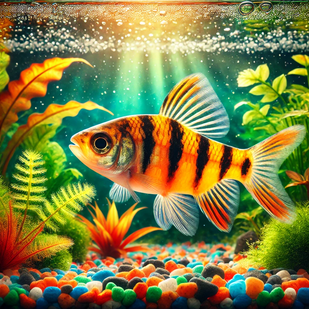 Barbus tetrazona Σουμάτρα γενειοφόρος