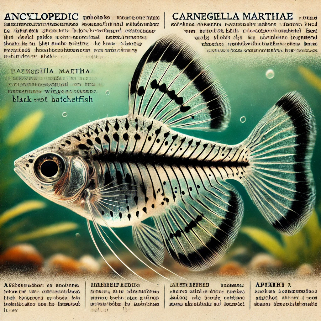 Carnegiella marthae Μαύρα φτερά-φτερά ψάρια