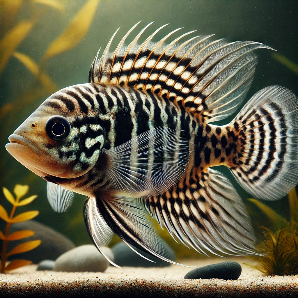 Crenicara filamentosa Πλέγμα κιχλίδων