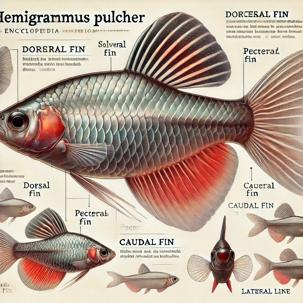 Hemigrammus pulcher Τετρική Joli