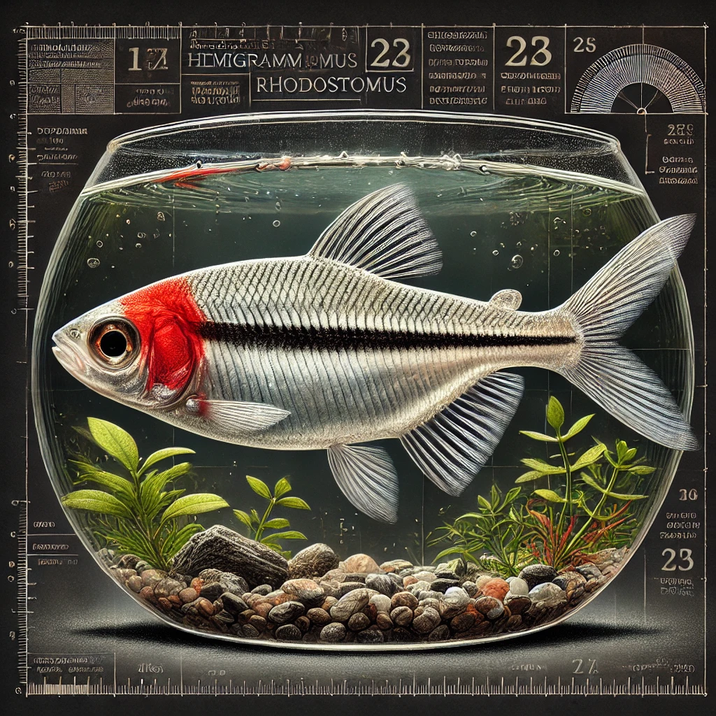 Hemigrammus rhodostomus κόκκινη μύτη