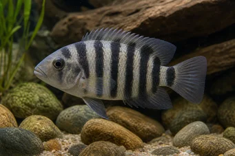Archocentrus nigrofasciatus Κιχλίδα-bagnard