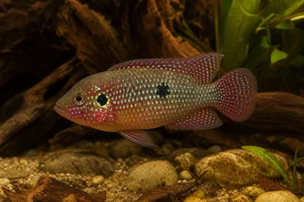 Hemichromis guttatus Κόκκινο αιμρομία (guttatus)