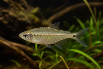 Hemigrammus unilineatus Τελειώνω το πτερύγιο