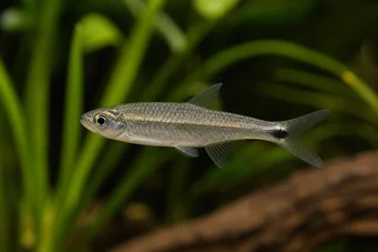 Micralestes sp. Αφρικανική τετράπρα με κόκκινα πτερύγια