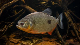 Serrasalmus spilopleura Μαύρη ταινία pacu, νυχτερινή piray