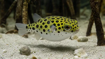 Tetraodon nigroviridis (Πράσινο τετρόδο)