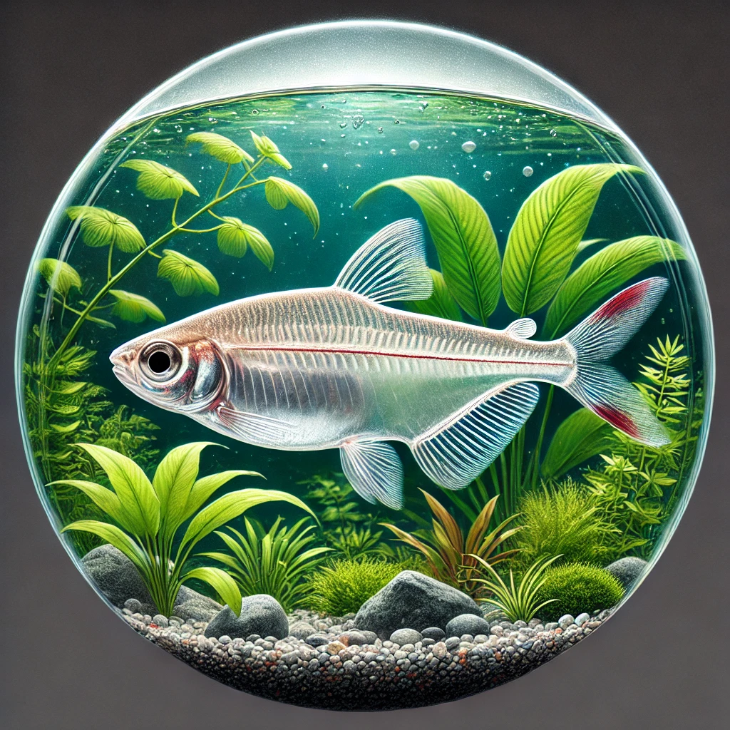 Prionobrama filigera Κόκκινο γυαλί