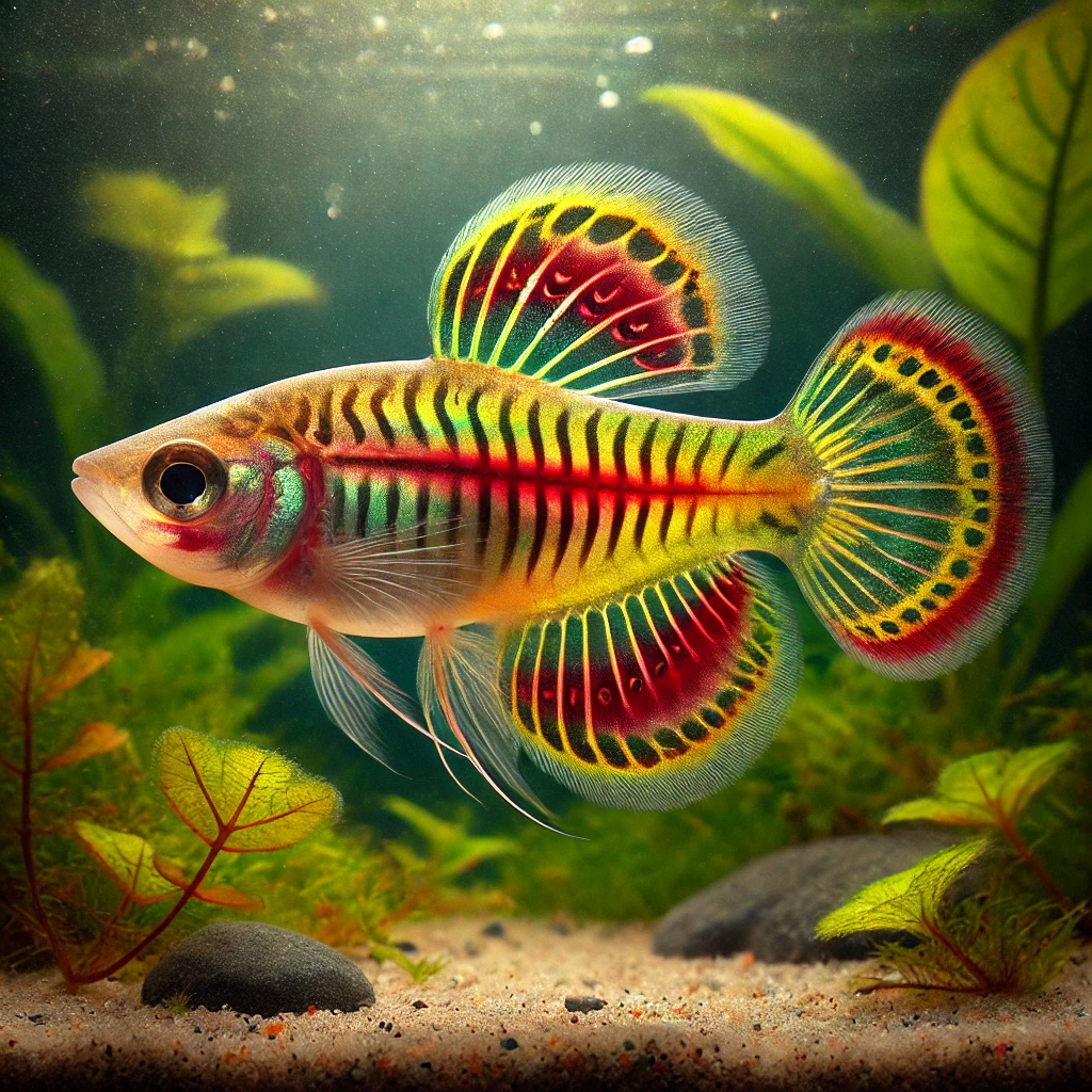 Pyrrhulina beni Πυρπουλίνα Μπενί