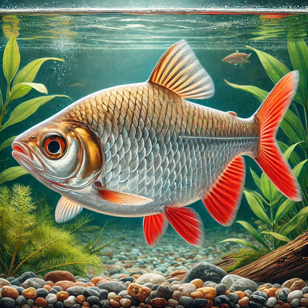 Scardinius erythrophthalmus (Στροβιλίζω)