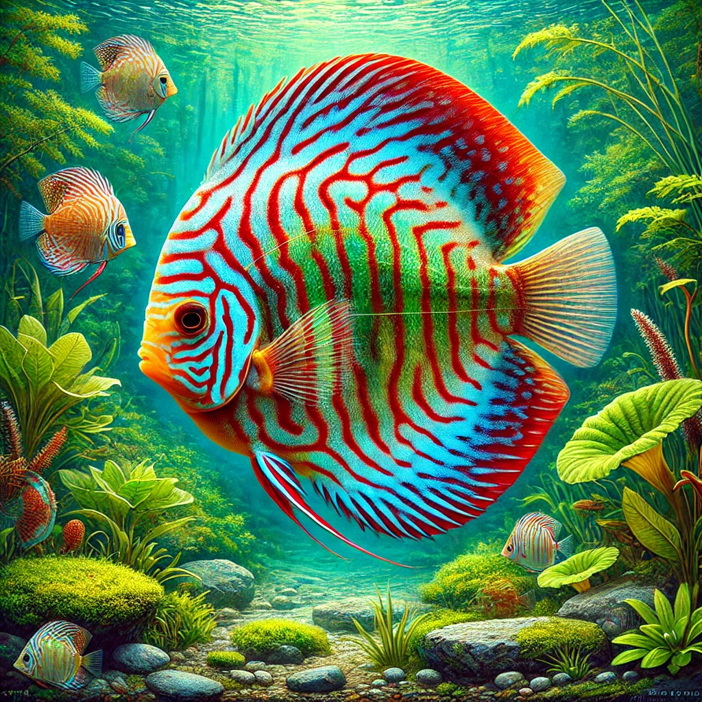 Symphysodon aequifasciatus haraldi (Μπλε δίσκο)